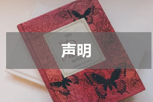 声明